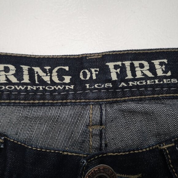 Ring of Fire Men's Size 33/32 Dark Wash Slim Straight Baldwin Ave. Jeans - Picture 3 of 14